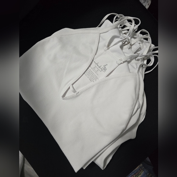 NWOT Free People Intimately Move Along Bodysuit White Top Size XS/S or M/L - Picture 5 of 5